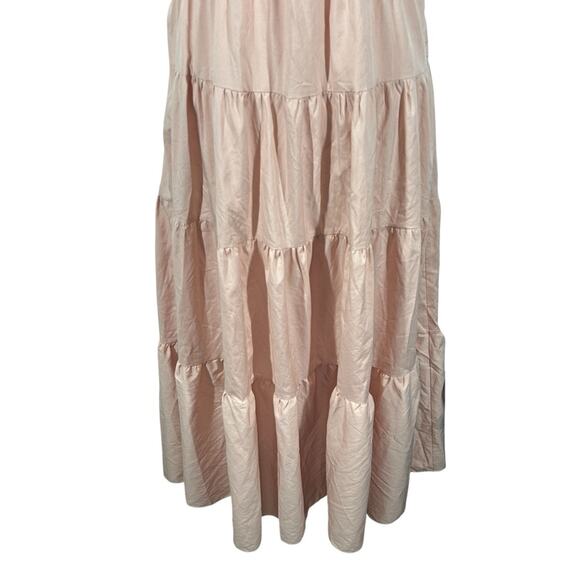 Vici x Destiny Tru Tiered Ruffle Maxi Dress Peach Pink Size Small - Picture 9 of 16